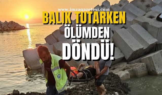 Balık tutmak istiyordu ölümden döndü!