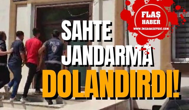 Sahte jandarma Sinop'ta dolandırdı, Kastamonu'da yakalandı!