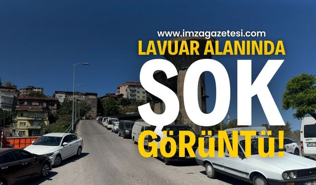 Lavuar Alanında Şok Görüntü: Başı Boş Parklamalar Sürücüleri Zora Soktu