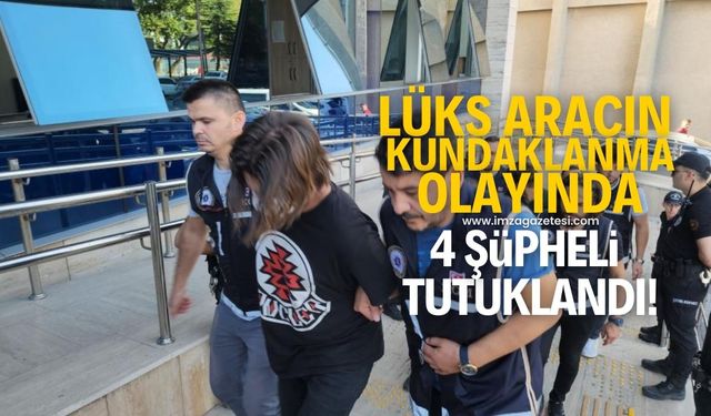 Lüks aracın kundaklanma olayında 4 kişi tutuklandı!