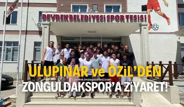 Mesut Özil'in annesi ve Özcan Ulupınar, Zonguldak Kömürspor'u ziyaret etti!