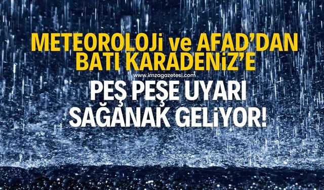 Meteoroloji ve AFAD'dan Batı Karadeniz'e uyarı! Zonguldak'ta sağanak bekleniyor...