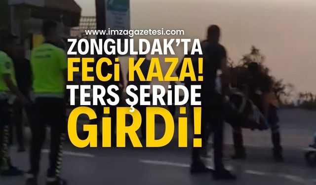 Milli Egemenlik Caddesi'nde Kaza: Otomobil ile Motosiklet Çarpıştı