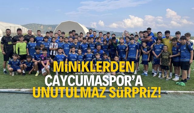 Miniklerden, Çaycumaspor’a unutulmaz sürpriz!