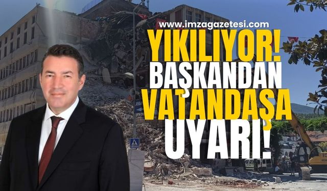 O Bina Yıkılıyor! Başkan Özcan Ulupınar'dan Vatandaşlara Uyarı!