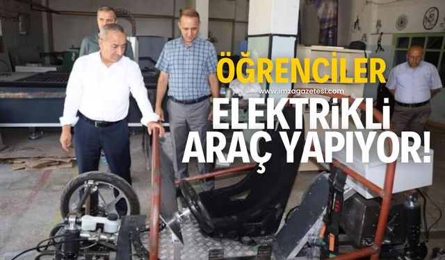 Öğrenciler kendi elektrikli araçlarını üretiyor!