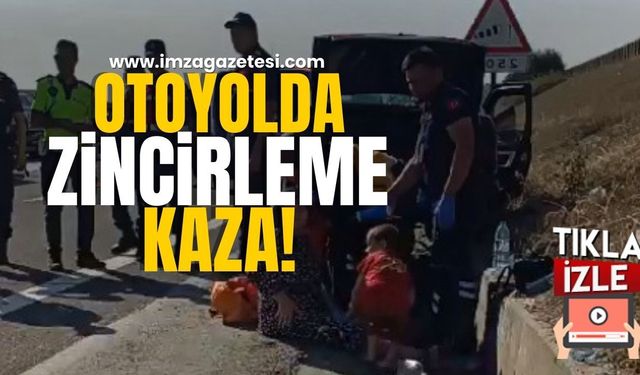 Otoyolda zincirleme kaza!