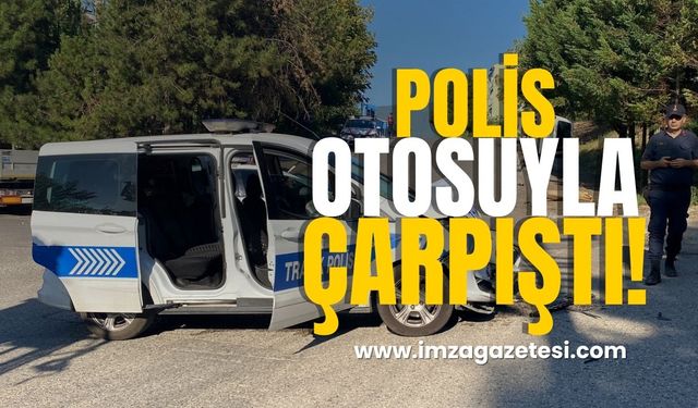 Polis Otosuyla çarpıştı!