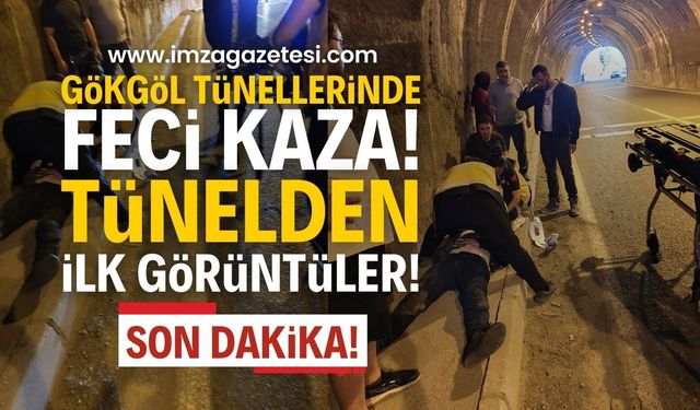 SON DAKİKA... Zonguldak Gökgöl Tüneli Mevkiinde Feci Kaza! İlk Görüntüler!