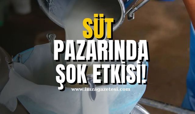 Süt Pazarında Şok Etkisi!