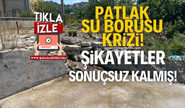 Tepebaşı'nda patlak su borusu krizi! Mahalleli defalarca şikayette bulunmuş...