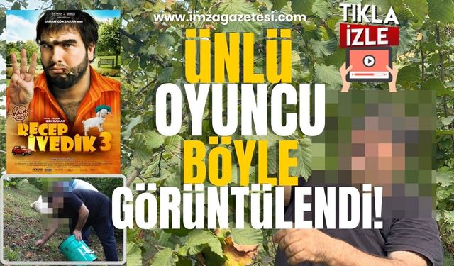 Ünlü oyuncu böyle görüntülendi...