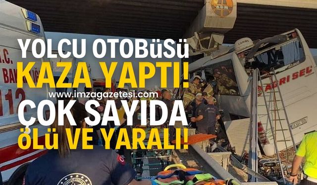 Yolcu Otobüsü Köprünün Ayağına Saplandı: 11 Ölü, Çok Sayıda Yaralı