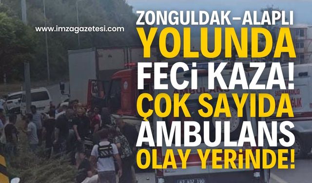 Zonguldak - Alaplı Yolunda Büyük Trafik Kazası: Çok Sayıda Ekip Sevk Edildi