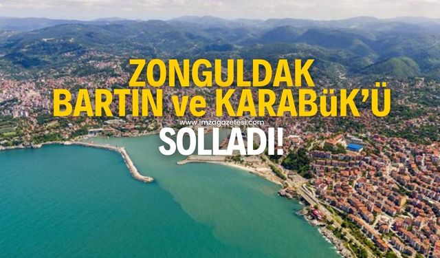 Zonguldak, Bartın ve Karabük'ü solladı Kastamonu'ya takıldı!