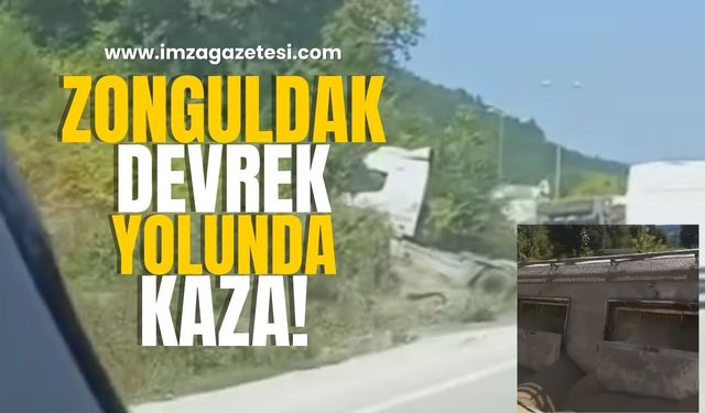 Zonguldak-Devrek Karayolunda Korkutan Kaza!