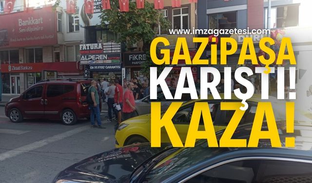 Zonguldak Gazipaşa Caddesi'nde Trafik Kazası: Trafik Akışı Aksadı