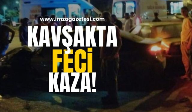 Kavşakta Feci Kaza!