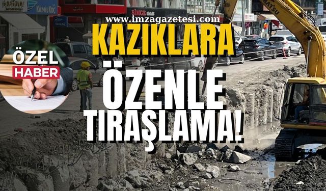 Zonguldak dere ıslah çalışmalarında kazıklara özenle traşlama!