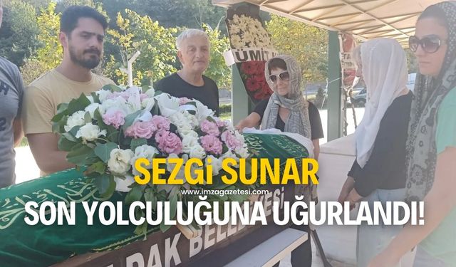 Zonguldak Kömürspor ve Karabükspor'un eski teknik direktörü Ali Sunar'ın kızı Sezgin Sunar, son yolculuğuna uğurlandı