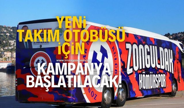 Zonguldak Kömürspor, yeni takım otobüsü için Zonguldak Valiliği onaylı kampanya başlatacak!