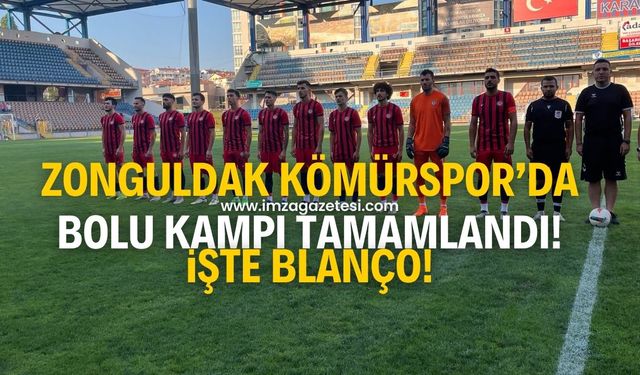 Zonguldak Kömürspor'da Bolu kampı tamamlandı! İşte blanço...