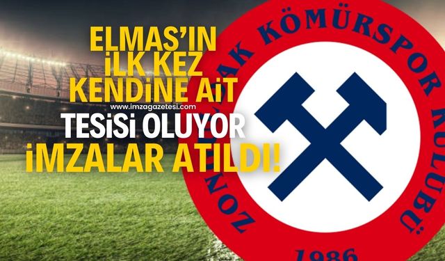 Zonguldak Kömürspor'un ilk kez kendine ait tesisi oluyor! İmzalar atıldı yer tahsisi yapıldı!