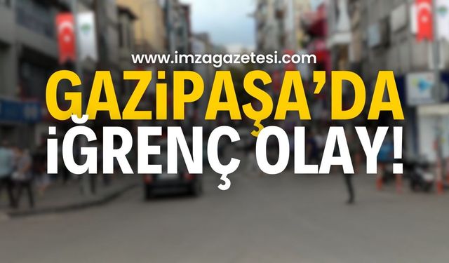 Zonguldak’ın Gazipaşa Caddesi'nde İğrenç Olay!