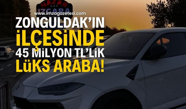 Zonguldak'ın İlçesinde Görenleri Şaşırtan Lamborghini Urus