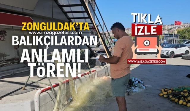 Zonguldak'ın Kdz.Ereğli ilçesinde balıkçılar, av yasağının kalkmasını törenle kutladı!