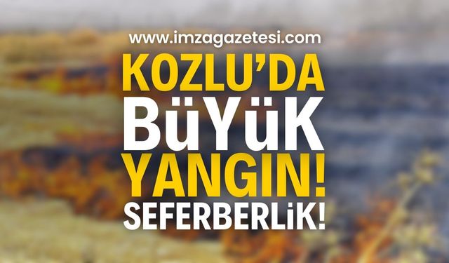 Zonguldak’ın Kozlu İlçesinde Büyük Yangın!