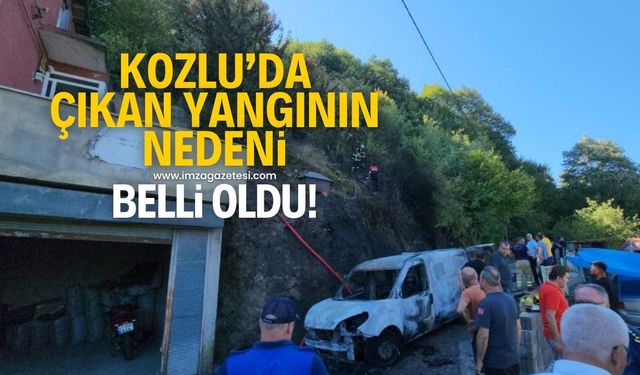 Zonguldak'ın Kozlu ilçesinde çıkan yangının nedeni belli oldu!