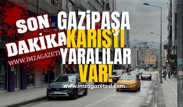 Zonguldak’ta Gazipaşa Caddesi’nde Büyük Kavga! İki Yaralı