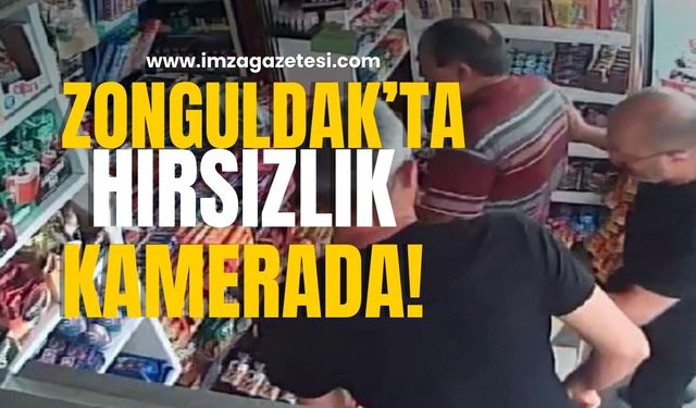 Zonguldak’ta Hırsızlık Anı Güvenlik Kamerasına Yansıdı!