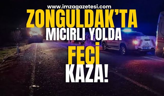 Zonguldak‘ta Mıcırlı Yolda Feci Kaza!