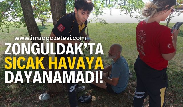 Zonguldak’ta sıcak havaya dayanamadı!