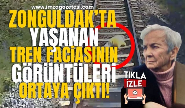 Zonguldak'ta Trenin Çarptığı Emekli Öğretmenin Ölümüyle İlgili Görüntüler Ortaya Çıktı