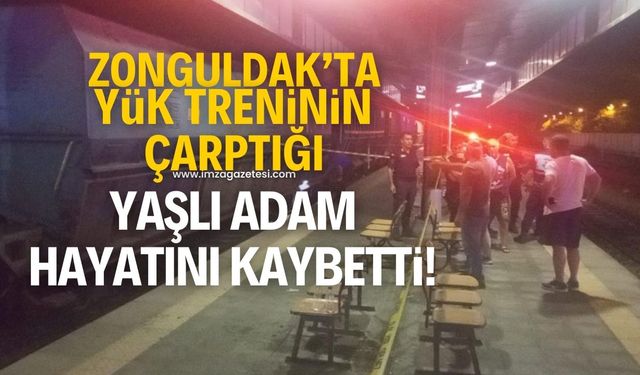 Zonguldak'ta yük treninin çarptığı adam yaşamını yitirdi!