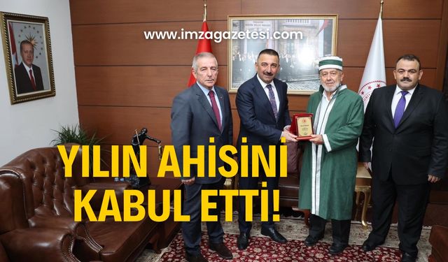 Yılın Ahisini makamında kabul etti