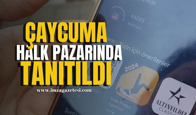 Çaycuma Halk Pazarında Kadınlara 6284 Sayılı Kanun ve KADES Tanıtıldı