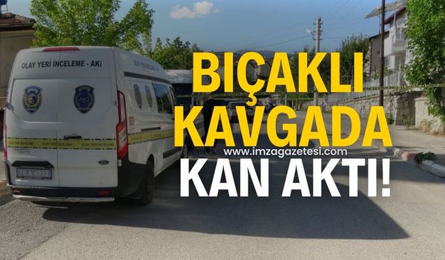 Bıçaklı kavgada kan aktı!