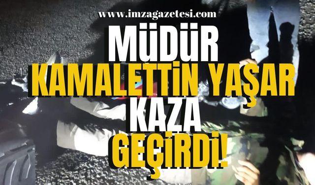 Çaycuma İlçe Özel İdare Müdürü Kemalettin Yaşar kaza geçirdi!