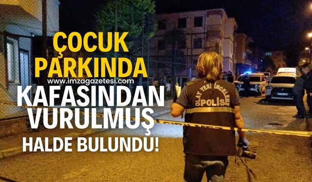 Çocuk parkında kafasından vurulmuş halde bulundu!