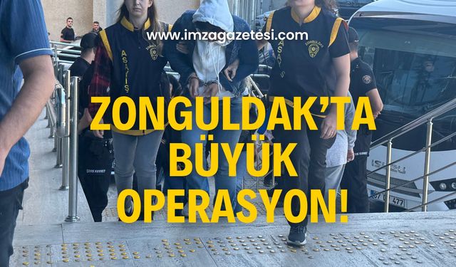 Zonguldakta operasyon! Change oto şebekesi çökertildi