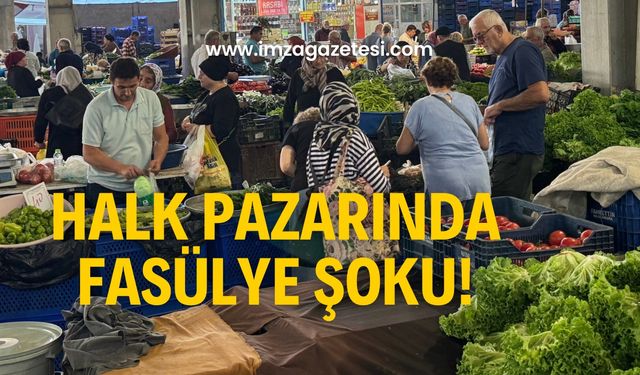 Pazar’da fasülye şoku! Gördüğüne kimse inanamadı