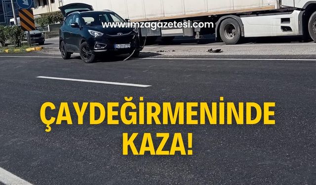 Çaydeğirmeninde kaza! Ekipler sevk edildi