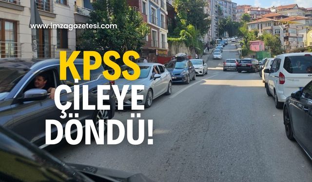 Bu da KPSS trafiği! Sürücüler isyan etti