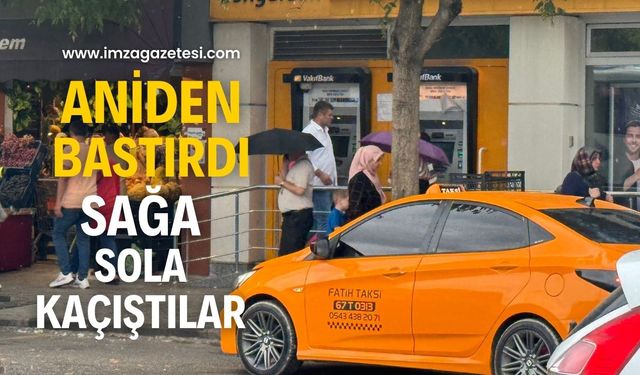 Zonguldak'ta Aniden Başlayan Yağmur Hayatı Olumsuz Etkiledi