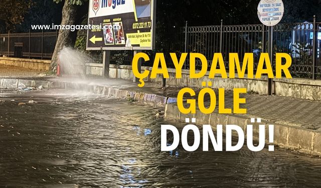 Çaydamar göle döndü! Vatandaş isyan etti