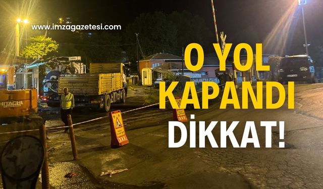 Yol kapandı! Sürücüler dikkat